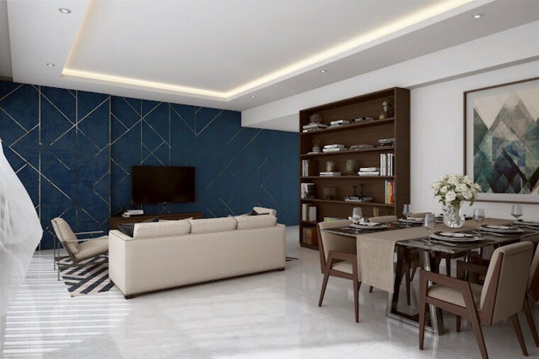 Living Room, dynamix-divum 2 Bedroom 1200 Sq.Ft. Apartment In Malad East Mumbai 10392083