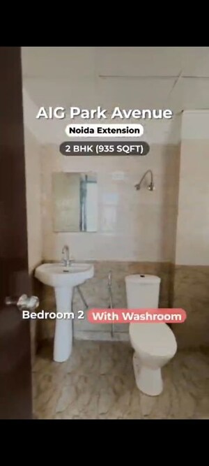 Bathroom in 2 BHK Apartment at AIG Park Avenue, Sector 4 Greater Noida – for Sale