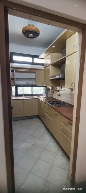 Kitchen in 2 BHK Builder Floor at Greater Kailash I – for Rent