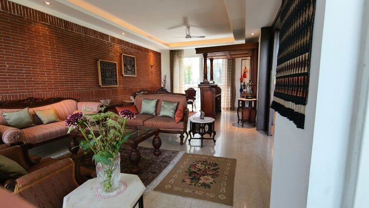 Living Room, sarvodaya enclave 4 Bedroom 3500 Sq.Ft. Builder Floor In Sarvodaya Enclave Delhi 10392236