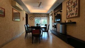 Dining area in 4 BHK Builder Floor at Sarvodaya Enclave – for Sale