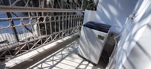 Balcony in 3 BHK Builder Floor at Palam Vihar – for Rent