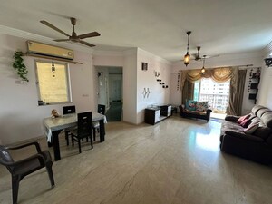 Living Room in 3 BHK Apartment at Hiranandani Estate Fiona, Ghodbunder Road – for Rent
