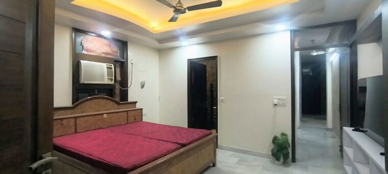 Bedroom, lajpat nagar ii 3 Bedroom 1800 Sq.Ft. Builder Floor In Lajpat Nagar ii Delhi 10392260