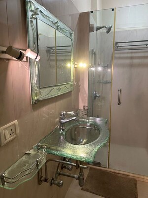 Bathroom in 2 BHK Apartment at Sangam Bhavan Colaba, Colaba – for Rent