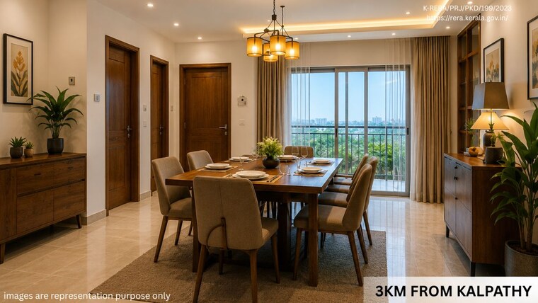 Dining area, puthur 3 Bedroom 2550 Sq.Ft. Independent House In Puthur Palakkad 10392379