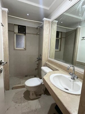 Bathroom in 3 BHK Apartment at Hiranandani Avalon, Powai – for Rent