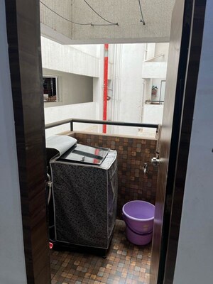 Bathroom in 2 BHK Apartment at Majestique Euriska, Mohammadwadi – for Rent