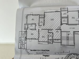 Floor Plan in 3 BHK Apartment at Ananda Apartments, Goregaon East – for Sale