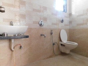 Bathroom in 2 BHK Apartment at LS Mehetre Laxmi Horizon, Punawale – for Rent