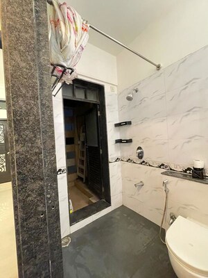 Bathroom in 1 BHK Apartment at K Raheja Raheja Residency, Malad East – for Rent