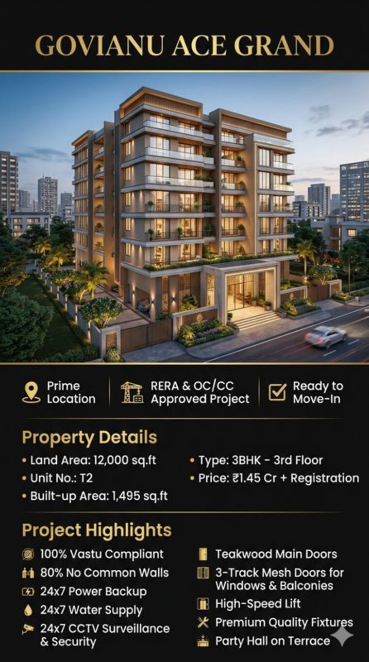 Exterior View, govianu-nakshathra 3 Bedroom 1800 Sq.Ft. Apartment In Kamakshipalya Bangalore 10393095