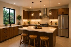 Kitchen in 4 BHK Villa at Peramangalam – for Sale
