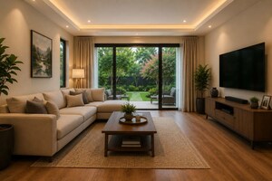 Living Room in 4 BHK Villa at Peramangalam – for Sale