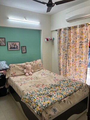 Bedroom in 2 BHK Apartment at Sethia Green View, Goregaon West – for Rent