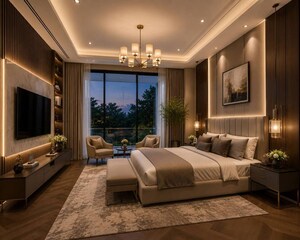 Living Room in 4 BHK Villa at Punkunnam – for Sale