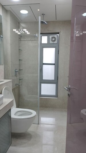 Bathroom in 3 BHK Apartment at Oberoi Realty Esquire, Goregaon East – for Rent