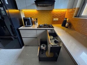 Kitchen in 1 BHK Apartment at Hiranandani Estate Solitaire C, Ghodbunder Road – for Sale