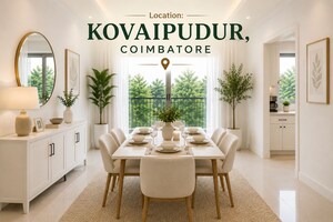 Dining area in  Independent House at Ukkadam – for Sale