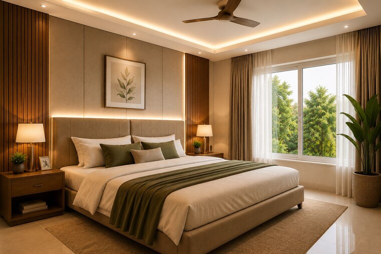 Bedroom, punkunnam 3 Bedroom 2500 Sq.Ft. Villa In Punkunnam Thrissur 10393374