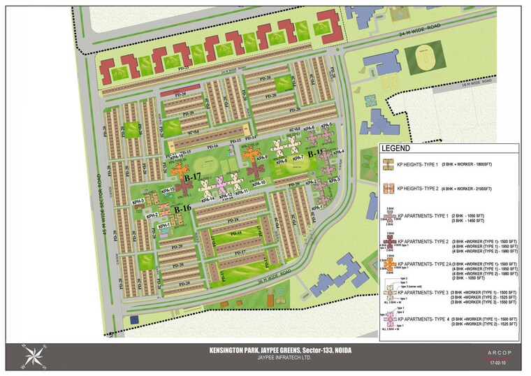 Master Plan, jaypee-kensington-park-apartments 3.5 Bedroom 1500 Sq.Ft. Apartment In Sector 133 Noida 10393441