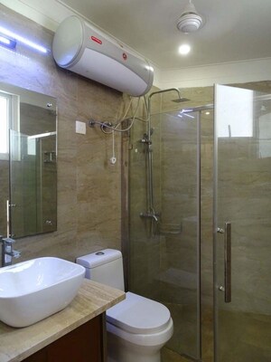Bathroom in 3 BHK Builder Floor at Dlf Phase I – for Rent