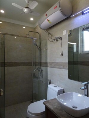 Bathroom in 3 BHK Builder Floor at Dlf Phase I – for Rent