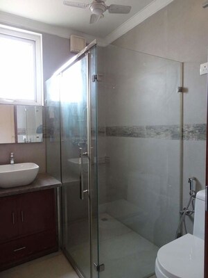 Bathroom in 3 BHK Builder Floor at Dlf Phase I – for Rent