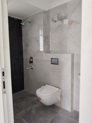 Bathroom in 3 BHK Apartment at Srijan Natura, New Alipore – for Rent