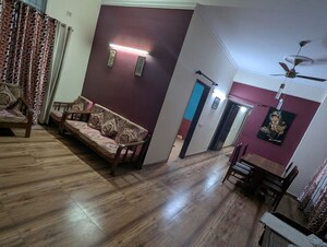 Living Room in 4 BHK Apartment at Exotica Elegance, Vaibhav Khand – for Sale