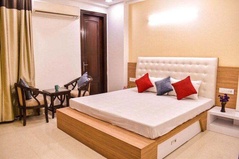 Bedroom, sector 15 ii 1 RK 379 Sq.Ft. Independent House In Sector 15 ii Gurgaon 10393613