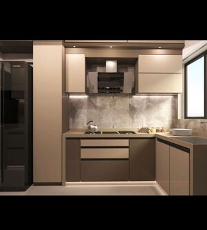Kitchen in 3 BHK Apartment at Rubberwala Ameena Height, Agripada – for Sale