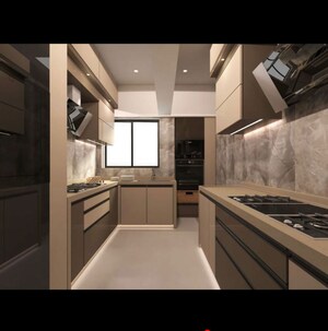 Kitchen in 3 BHK Apartment at Rubberwala Ameena Height, Agripada – for Sale
