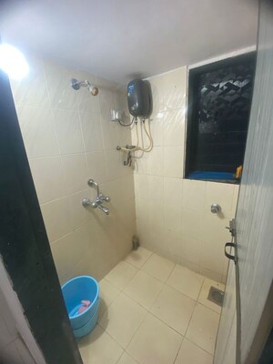 Bathroom in 1 BHK Apartment at Nikita CHS, Ghansoli – for Rent