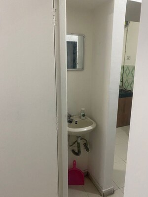 Bathroom in 1 BHK Apartment at Nikita CHS, Ghansoli – for Rent