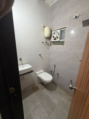Bathroom in 3 BHK Apartment at Makarba – for Rent