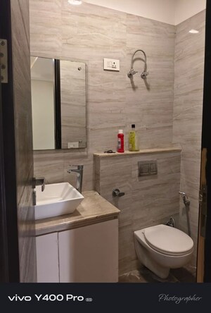 Bathroom in 3 BHK Apartment at Unitech Harmony, Sector 50 – for Rent