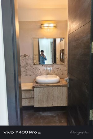 Bathroom in 3 BHK Apartment at Unitech Harmony, Sector 50 – for Rent