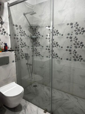 Bathroom in 1 BHK Builder Floor at Defence Colony – for Rent