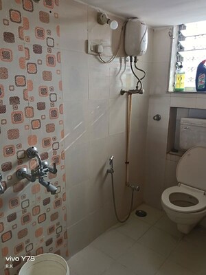 Bathroom in 2 BHK Apartment at Divine CHS Powai, Powai – for Rent