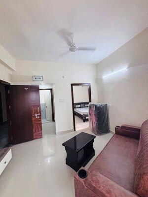 Living Room in 1 BHK Apartment at Golden Tulip Kondapur, Kondapur – for Rent