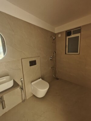 Bathroom in 3 BHK Apartment at Moreshwar 19 East, Nerul – for Rent