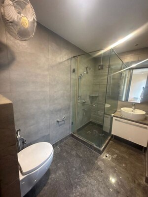 Bathroom in 4 BHK Builder Floor at Hemkunt Colony – for Rent