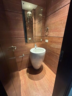 Bathroom in 4 BHK Builder Floor at Hemkunt Colony – for Rent