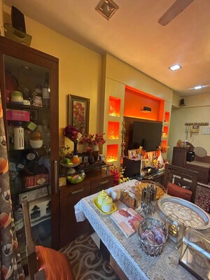 Living Room in 2 BHK Apartment at Riddhi Tower, Malad East – for Rent