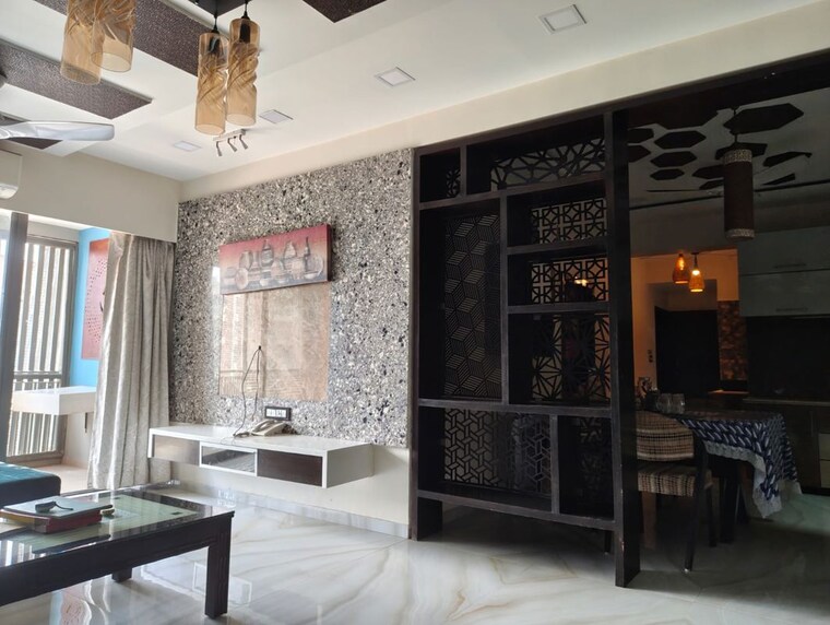 Living Room, jp-iscon-platinum 4 Bedroom 3000 Sq.Ft. Apartment In Bopal Ahmedabad 10394283