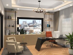 Living Room in 6 BHK Penthouse at M3M Golf Estate, Sector 65 – for Rent