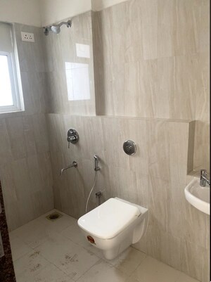 Bathroom in 1 BHK Apartment at Puranik Hometown, Ghodbunder Road – for Rent