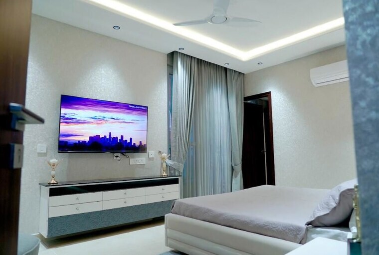 Bedroom, maya-green-lotus-utsav 3 Bedroom 2100 Sq.Ft. Apartment In International Airport Road Zirakpur 10394241