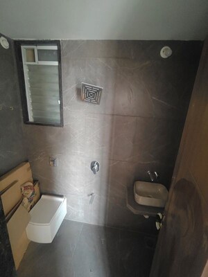 Bathroom in 3 BHK Apartment at Gami Asters, Ghansoli – for Rent